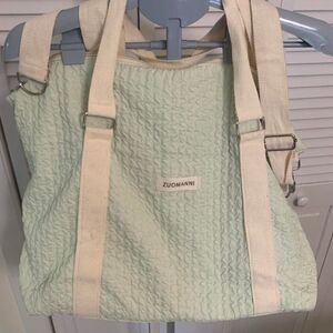 Unbranded Women's Cream and Mint Green Bag